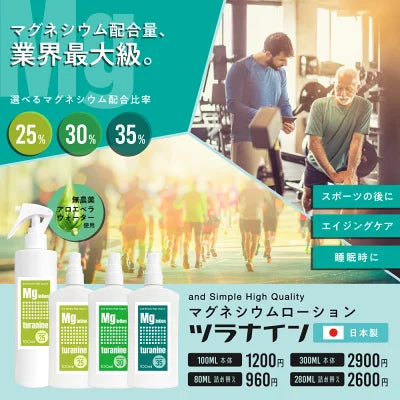 マグネシウムスプレー ツラナイン 100ml